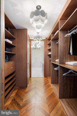 Chandelier, Interior, Walk-in Closets, Wood Texture Flooring