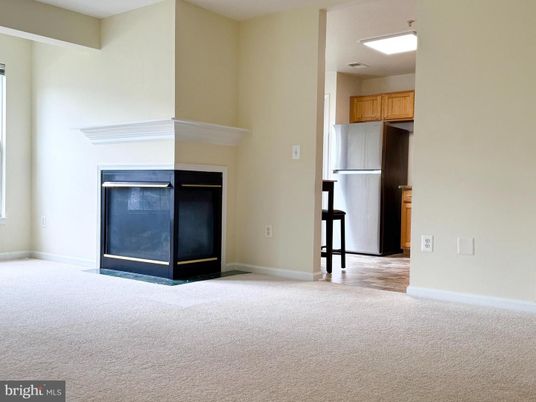 Empty room, Fireplace, Interior, Recessed Lighting