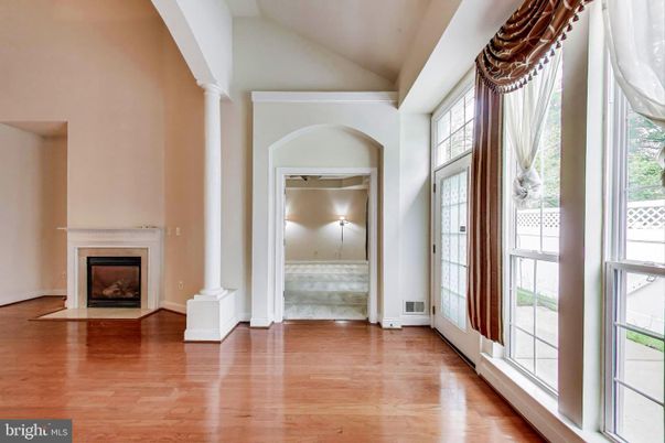 Empty room, Fireplace, Interior, Wood Texture Flooring