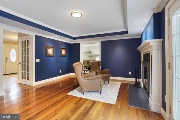 Fireplace, Interior, Recessed Lighting, Wood Texture Flooring