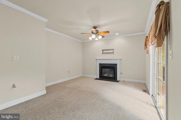 Empty room, Fireplace, Interior, Recessed Lighting