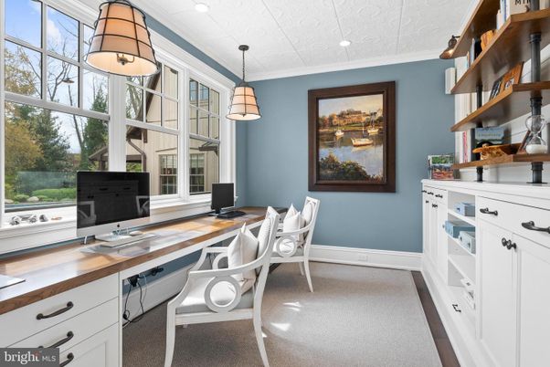 Home Office, Interior, Pendant Lights, Recessed Lighting