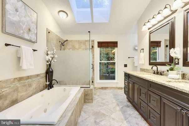 Bathroom, Dual Sink Vanities, Glass Shower, Interior