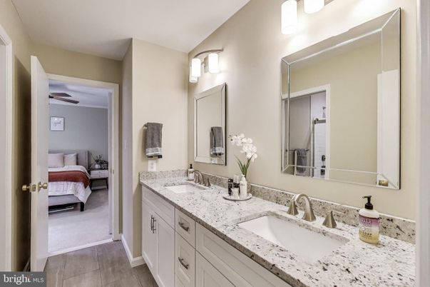 Bathroom, Bedroom, Dual Sink Vanities, Interior, Wood Texture Flooring