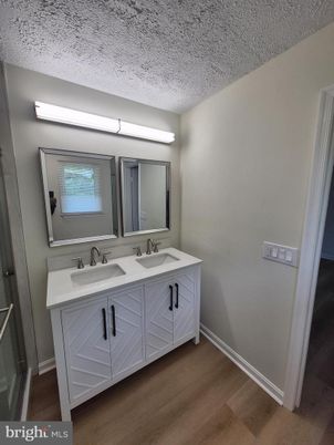 Bathroom, Dual Sink Vanities, Interior, Wood Texture Flooring