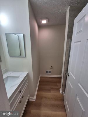 Bathroom, Interior, Recessed Lighting, Wood Texture Flooring