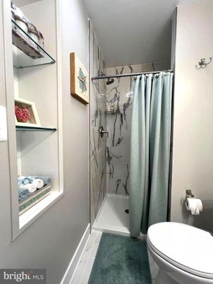 Bathroom, Glass Shower, Interior, Marble Walls