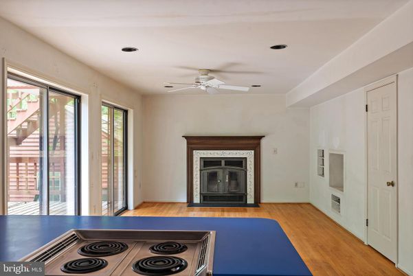Fireplace, Interior, Wood Texture Flooring