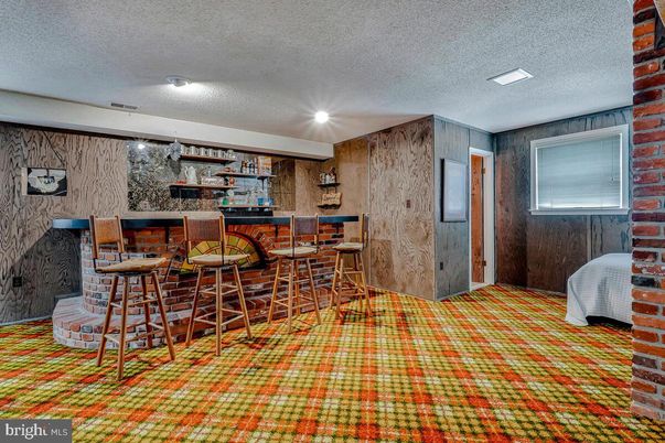 Interior, Recessed Lighting, Stone Walls, Wooden Walls
