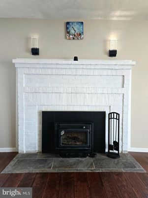 Fireplace, Interior, Wood Texture Flooring