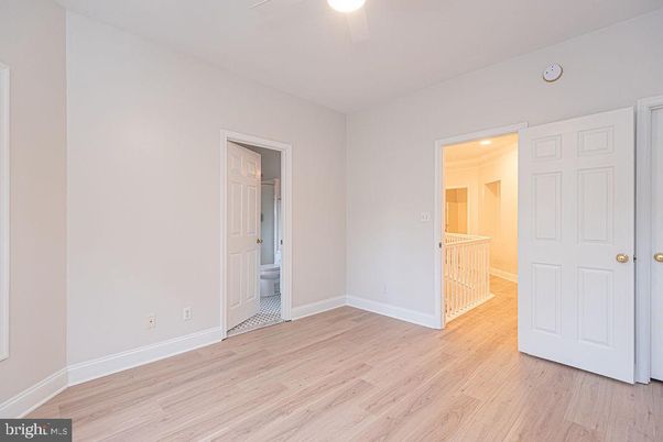 Bathroom, Empty room, Interior, Recessed Lighting, Wood Texture Flooring