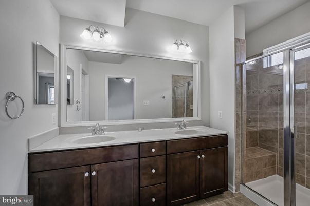 Bathroom, Dual Sink Vanities, Glass Shower, Interior