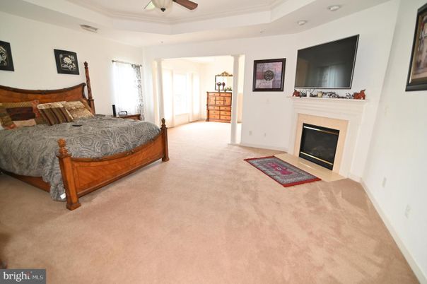 Bedroom, Fireplace, Interior