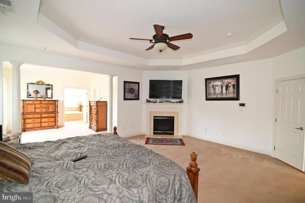 Bedroom, Fireplace, Interior, Recessed Lighting