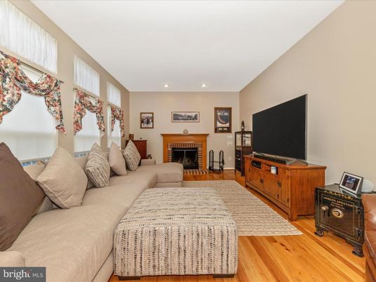 Bedroom, Fireplace, Interior, Living room, Recessed Lighting, Wood Texture Flooring