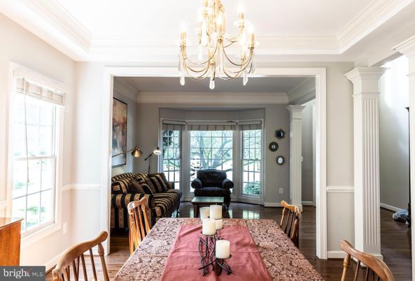 Chandelier, Dining room, Interior, Living room, Wood Texture Flooring