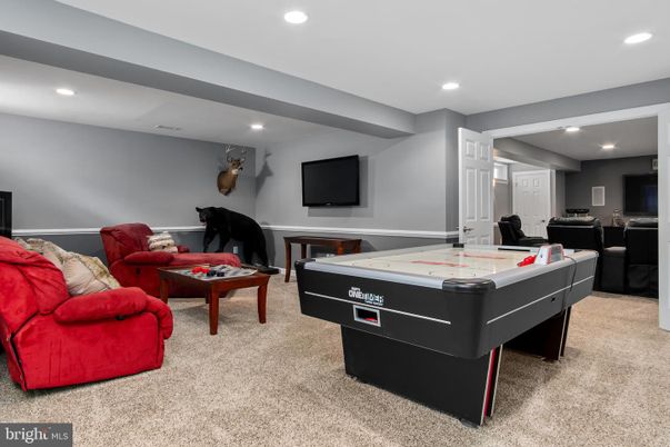 Fireplace, Game Room, Interior, Living room, Recessed Lighting
