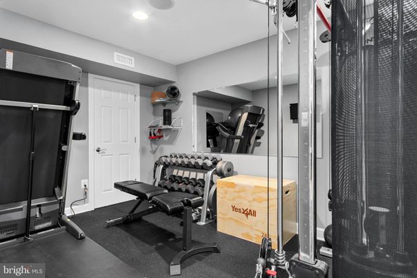 Fitness Equipment, Interior, Recessed Lighting