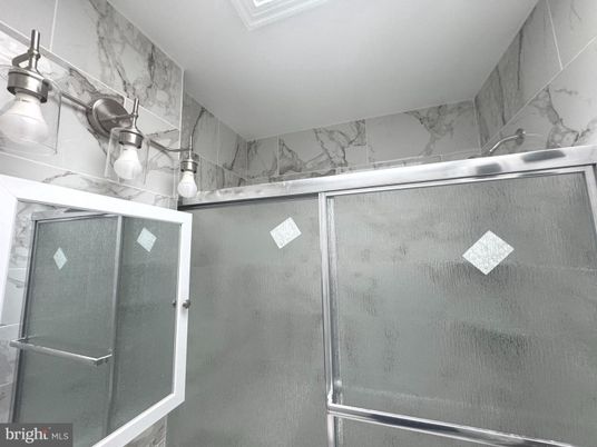 Bathroom, Glass Shower, Interior, Marble Walls