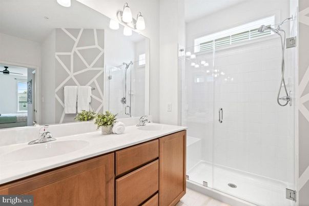 Bathroom, Dual Sink Vanities, Glass Shower, Interior