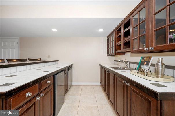 Interior, Kitchen, Recessed Lighting, Tile Countertops