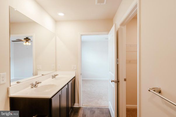 Bathroom, Interior, Recessed Lighting, Wood Texture Flooring