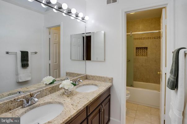 Bathroom, Dual Sink Vanities, Glass Shower, Interior