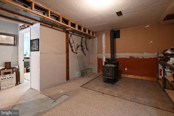 Empty room, Fireplace, Interior