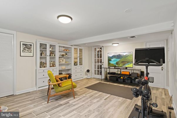 Fitness Equipment, Interior, Wood Texture Flooring