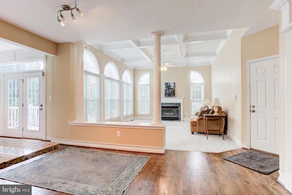 Fireplace, Interior, Wood Texture Flooring
