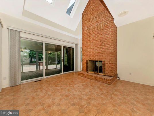 Empty room, Fireplace, Interior, Stone Walls