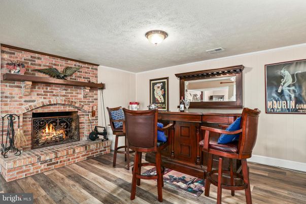 Fireplace, Interior, Wood Texture Flooring