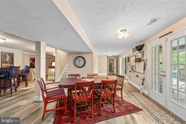 Dining room, Interior, Wood Texture Flooring