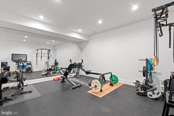 Fitness Equipment, Interior, Recessed Lighting