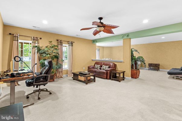 Home Office, Interior, Recessed Lighting