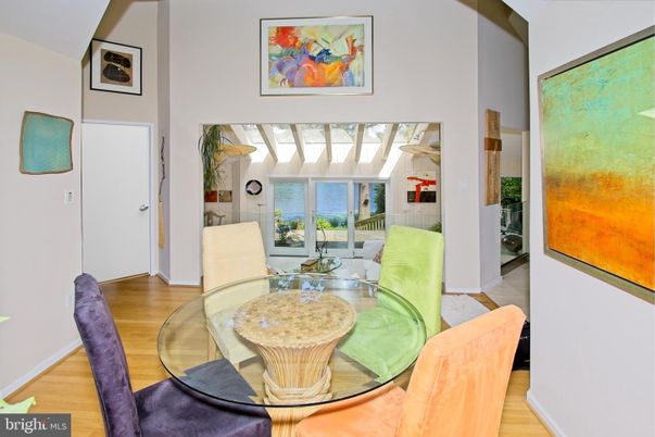 Dining room, Interior, Wood Texture Flooring