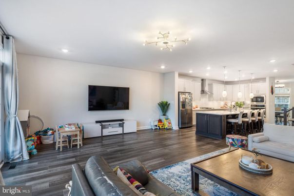 Interior, Kitchen, Living room, Pendant Lights, Recessed Lighting, Stainless Steel Appliances, Wood Texture Flooring