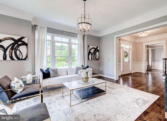 Interior, Living room, Pendant Lights, Wood Texture Flooring