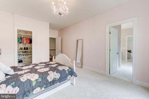 Bedroom, Chandelier, Interior