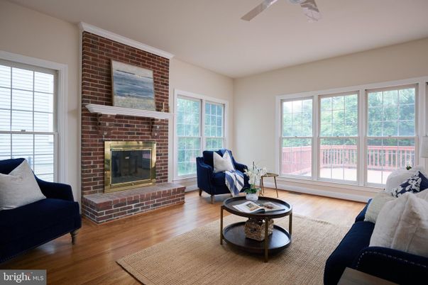 Fireplace, Interior, Living room, Stone Walls, Wood Texture Flooring