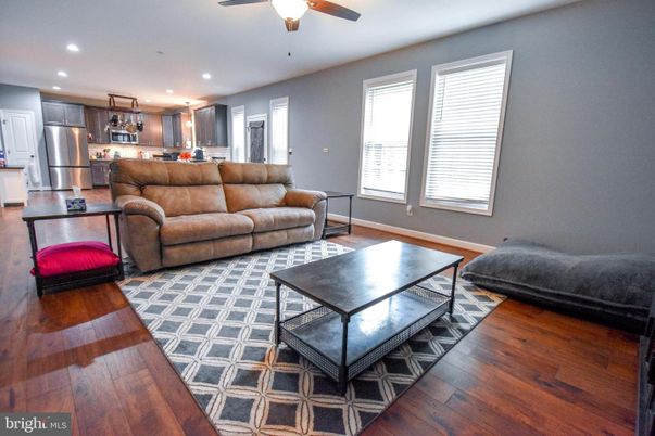 Interior, Kitchen, Living room, Recessed Lighting, Stainless Steel Appliances, Wood Texture Flooring