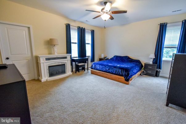 Bedroom, Fireplace, Interior