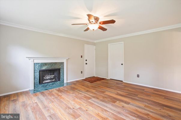 Empty room, Fireplace, Interior, Wood Texture Flooring