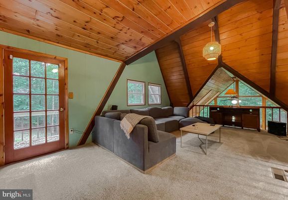 Interior, Living room, Pendant Lights, Wooden Ceilings