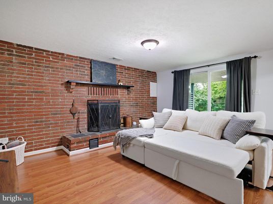 Fireplace, Interior, Living room, Stone Walls, Wood Texture Flooring