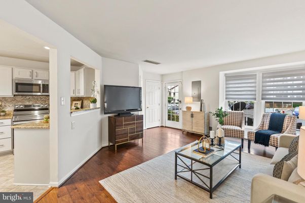 Interior, Kitchen, Living room, Recessed Lighting, Stainless Steel Appliances, Wood Texture Flooring