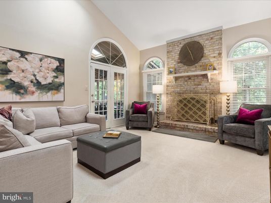 Fireplace, Interior, Living room, Stone Walls