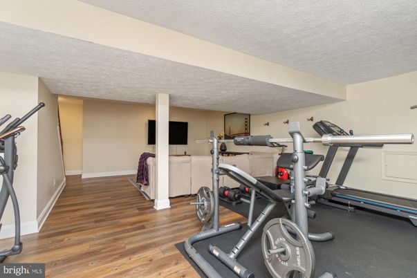 Fitness Equipment, Interior, Wood Texture Flooring