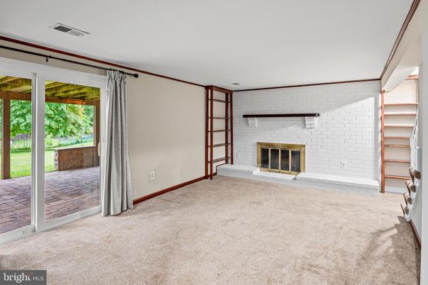 Empty room, Fireplace, Interior, Stone Walls