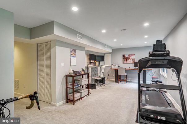 Fitness Equipment, Home Office, Interior, Recessed Lighting